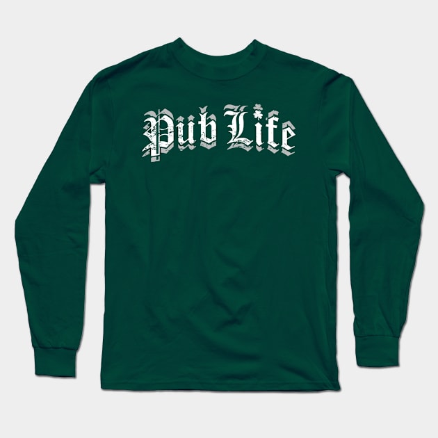 Pub Life Long Sleeve T-Shirt by Noureddine Ahmaymou 